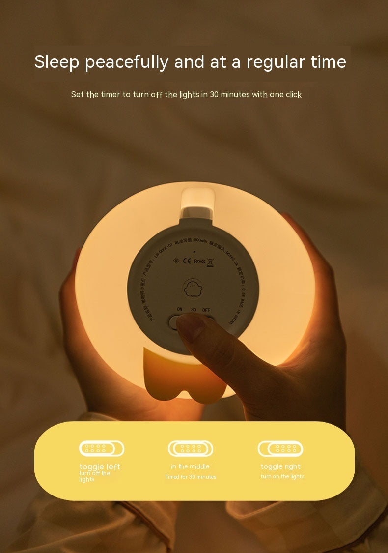 Cute Duck LED Night Silicone Lamp