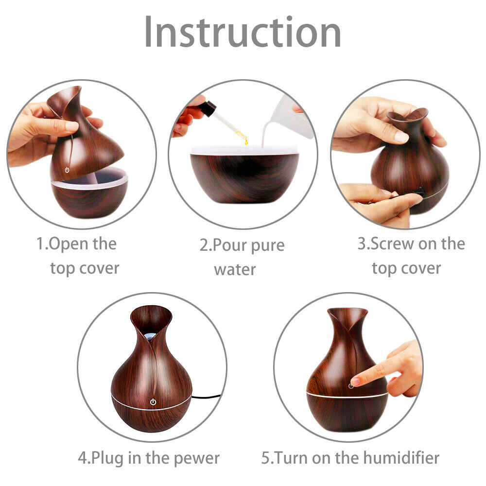 LED Ultrasonic Aroma Humidifier