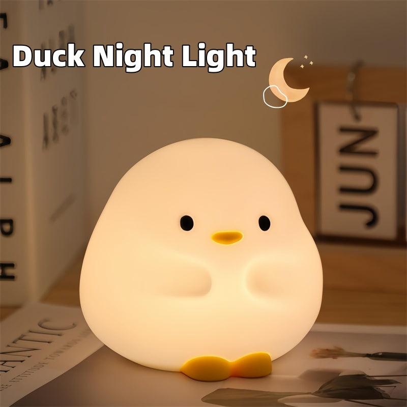Cute Duck LED Night Silicone Lamp