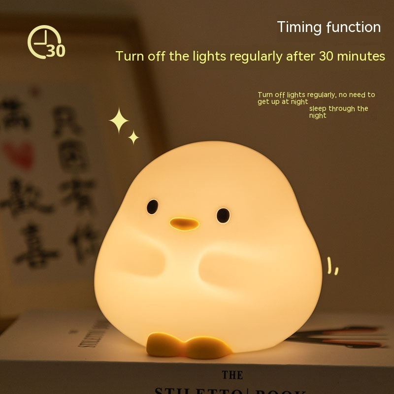 Cute Duck LED Night Silicone Lamp