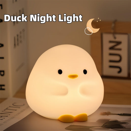 Cute Duck LED Night Silicone Lamp