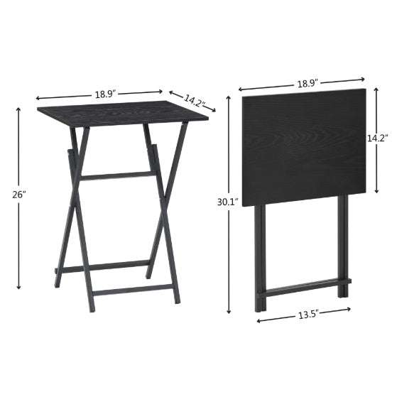 2-Piece Folding TV Tray Table